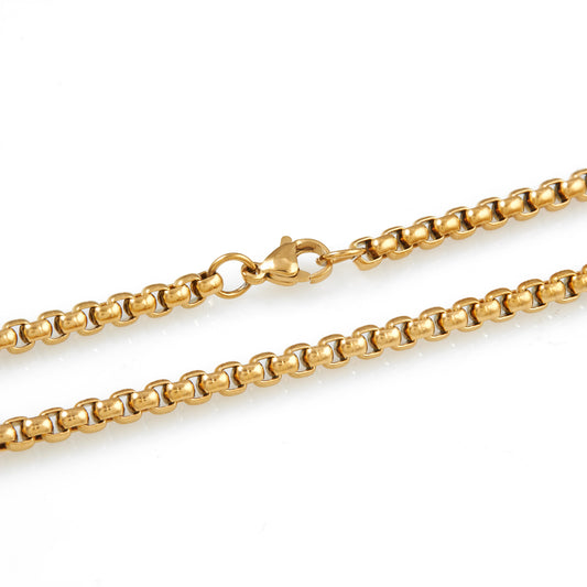 Premium Om Trisula Pendant Gold Necklace Chain For Men