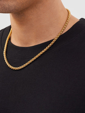 Premium Twisted Design Necklace Chain For Men
