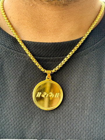 Ram Pendant Design Gold Necklace Chain For Men