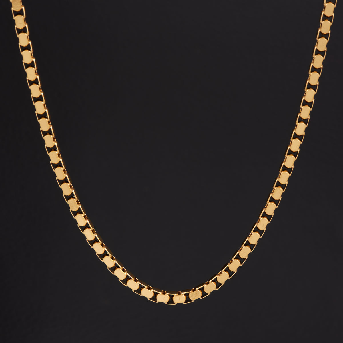 Gold Plated Box Design Chain For Men