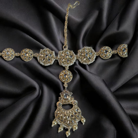 Traditional Kundan Gold-Plated Matha Patti