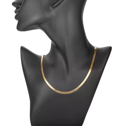 Gold Plated Classic Snake Design Chain For Men