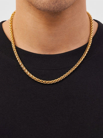Premium Twisted Design Necklace Chain For Men